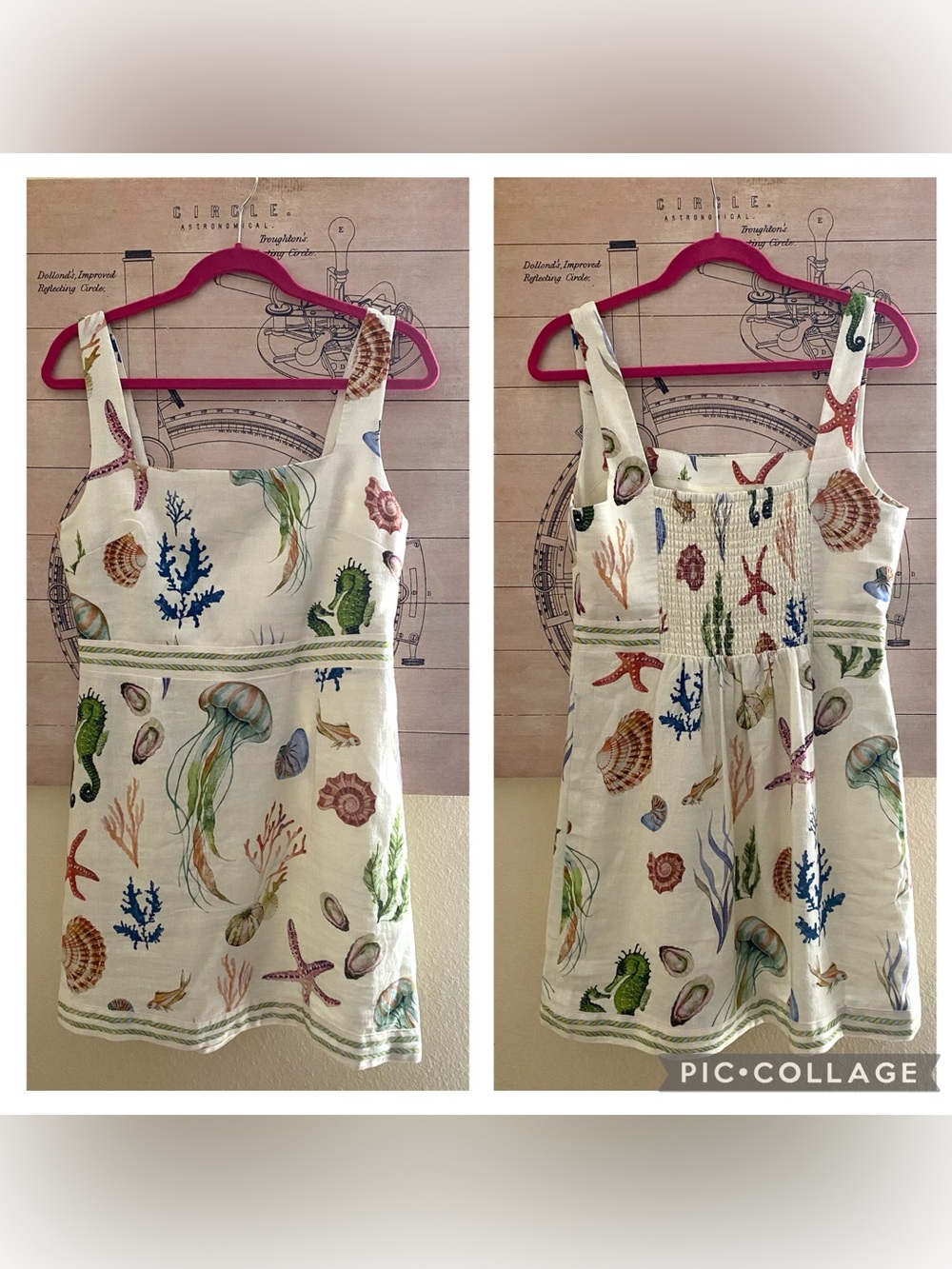 NWT CAROLINE CONSTAS Sea Life Alemais Mini Dress - Picture 2 of 5
